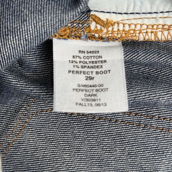 Gap Jeans Y2K Perfect Bootcut Denim Dark Wash 1969 Women's 29R Medium Rise - Picture 5 of 8